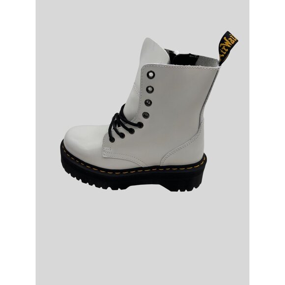 Dr. Martens SIZE 6 Jadon White Platform Boots Combat Lace-Up Chunky Sole - Picture 11 of 12